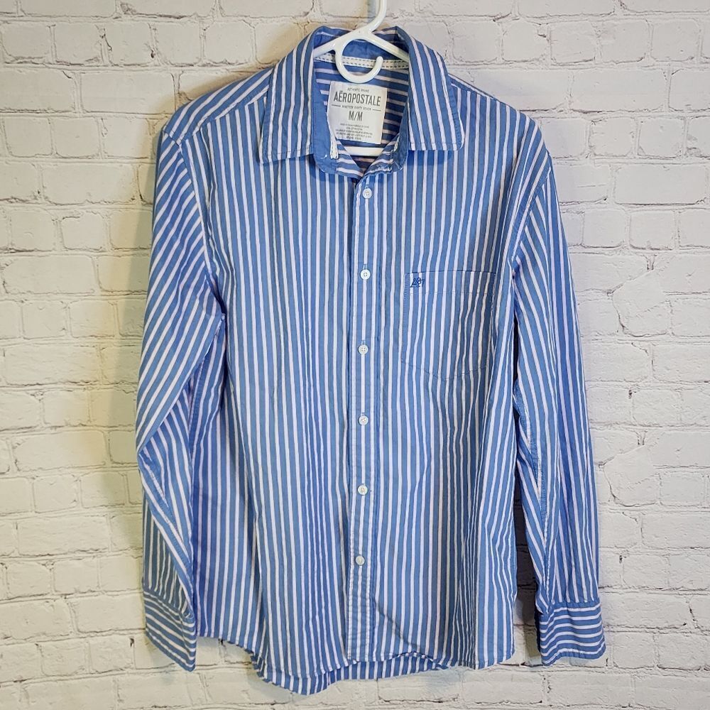 Men's Aeropostale "1987" longsleeve button-down shirt, size Medium